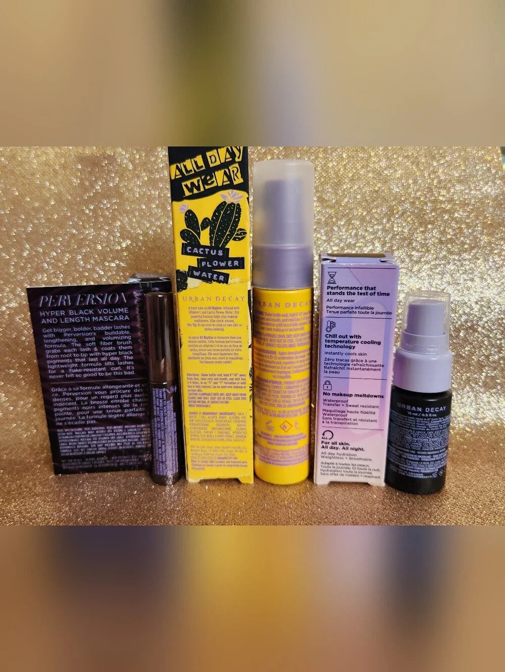 Urban Decay Bundle - All Nighter Spray, Vitamin C Spray & Mini Mascara - NIB